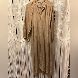 Zara 100% linen dress